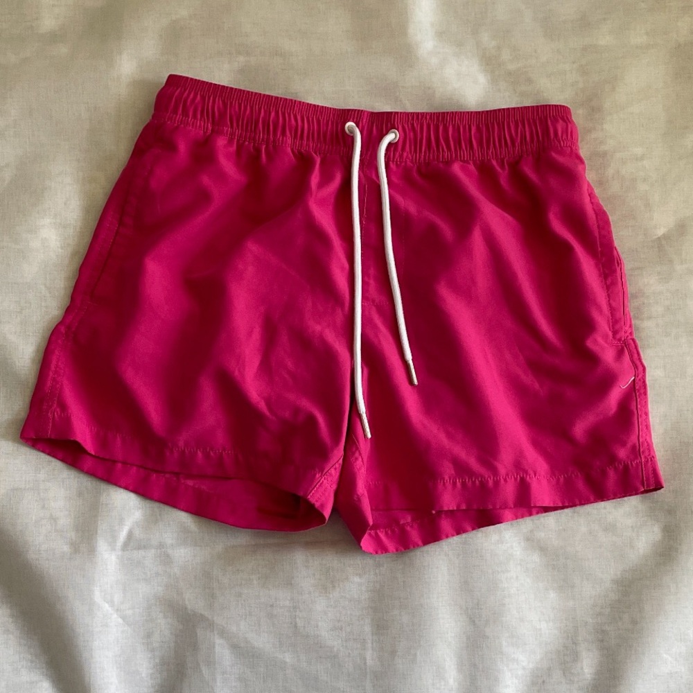 Amazon Essentials Men's Bright Pink Swim Trunks 32W